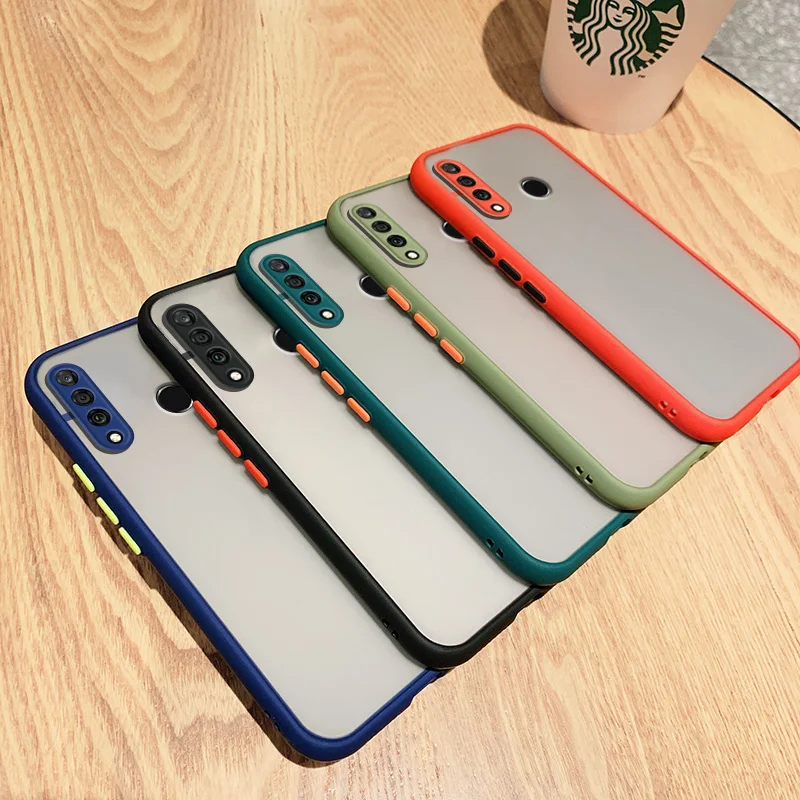 Cartoon Case for Huawei P30 Lite CASE Matte Luxury Candy Color Original Thin Soft Shock Back Cover for Huawei P30Lite Nova 4E