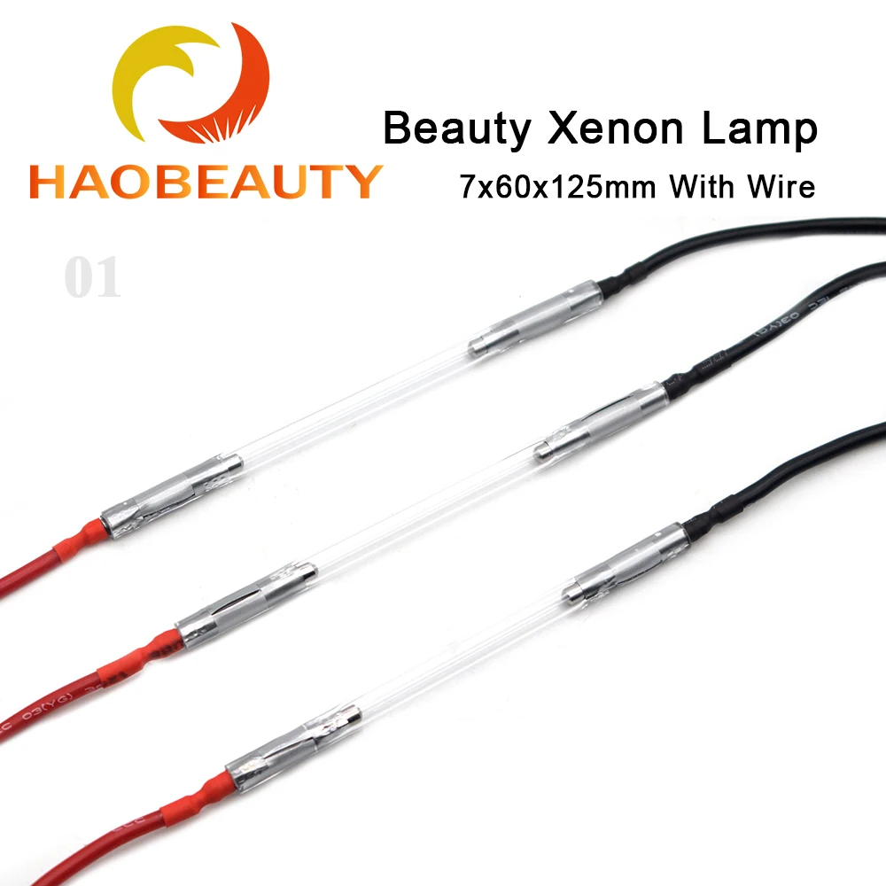 Laserowy sprzęt kosmetyczny lampa ksenonowa 7x60x125mm OPT usuwanie włosów IPL Photon odmładzanie skóry pieg akcesoria do maszyn do brwi