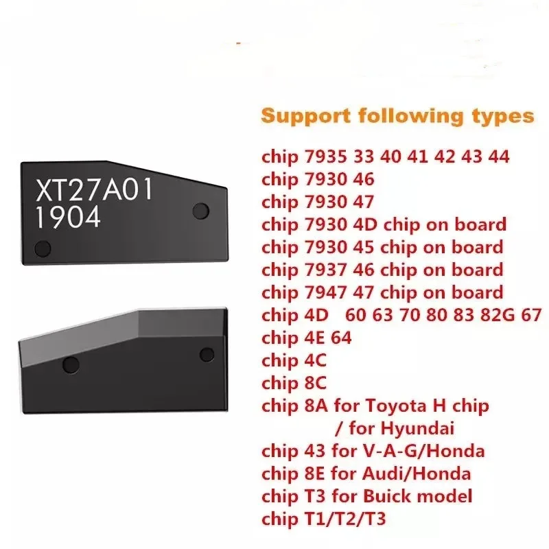 50 pcs /lots Xhorse VVDI Super Chip XT27 XT27A66 A01 auto key transponder chip