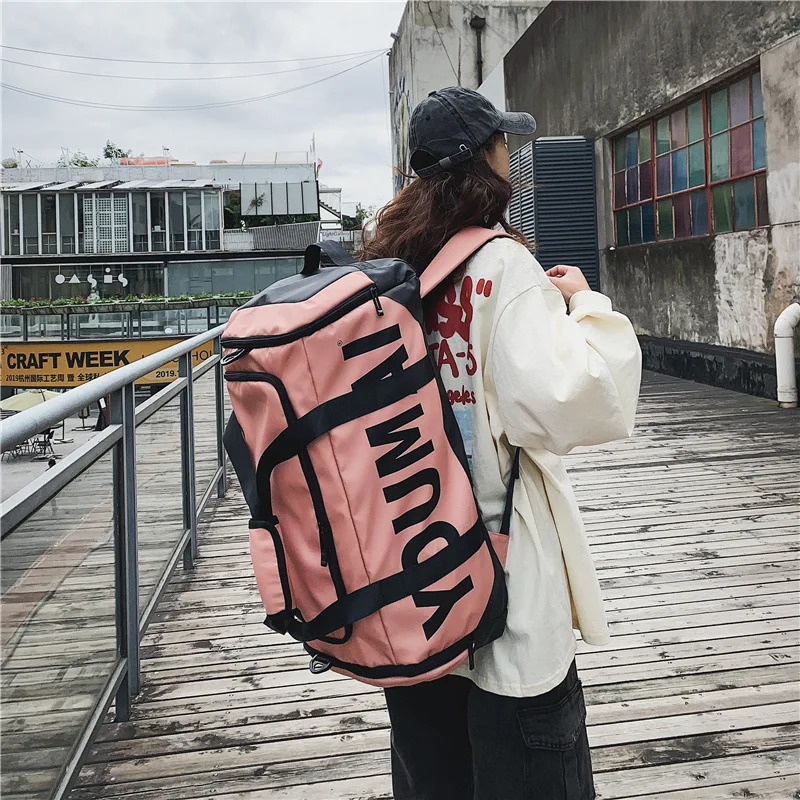 Mochila deportiva de gimnasio para exteriores, bolsa de hombro de baloncesto para entrenamiento de Fitness, seca y húmeda, de viaje grande