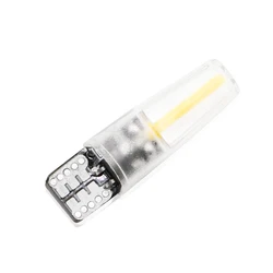 Filamento cob para carro, lâmpada led 360 graus w5w t10 1 peça, recente, automóveis, leitura, cúpula, lâmpada drl, estilo 12v