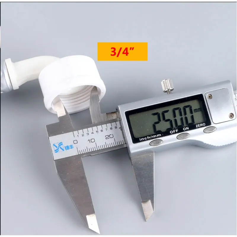 20 CM Chiều Dài Ngắn Nước Máy Giặt Ống Dẫn Vào Năm 1/2 Bên Trong Sợi Chỉ Đến 3/4 Chỉ 20 CM Giảm Đường Kính 25 lọc Khớp