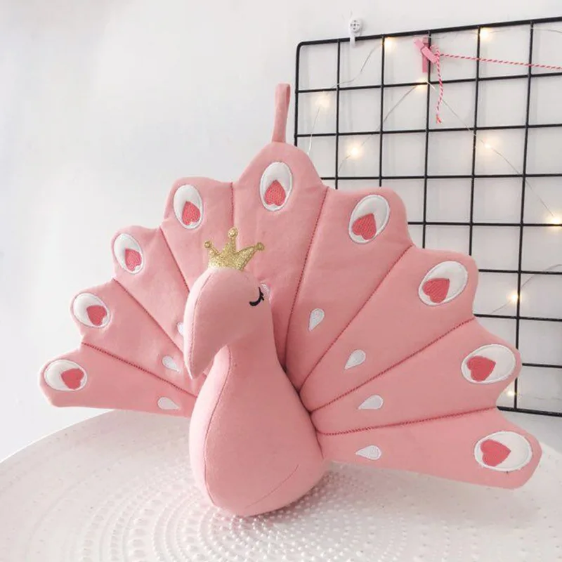 Home Decor Peacock Doll pluszowe zabawki dekoracje ścienne ścienne wiszące dziewczyna dekoracja sypialni akcesoria na wesele, urodziny, imprezę