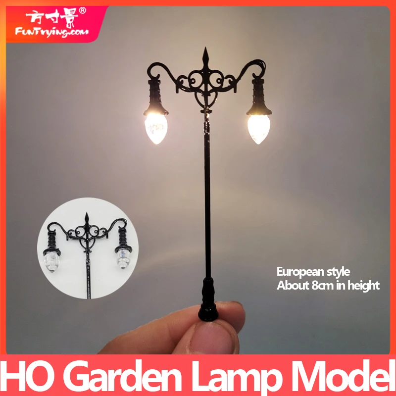 Ho Scale Model Lamp for Scale Park/garden Model Making Street Light 3v Lamppost Model Park Lamps Train Railway Layout Warm White