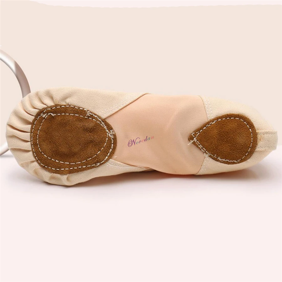 Professional Elastic Canvas Soft Ballet Shoes Ballet Slippers Women Girls Children Kids Stretch Cotton Ballet Flats Dance Shoes