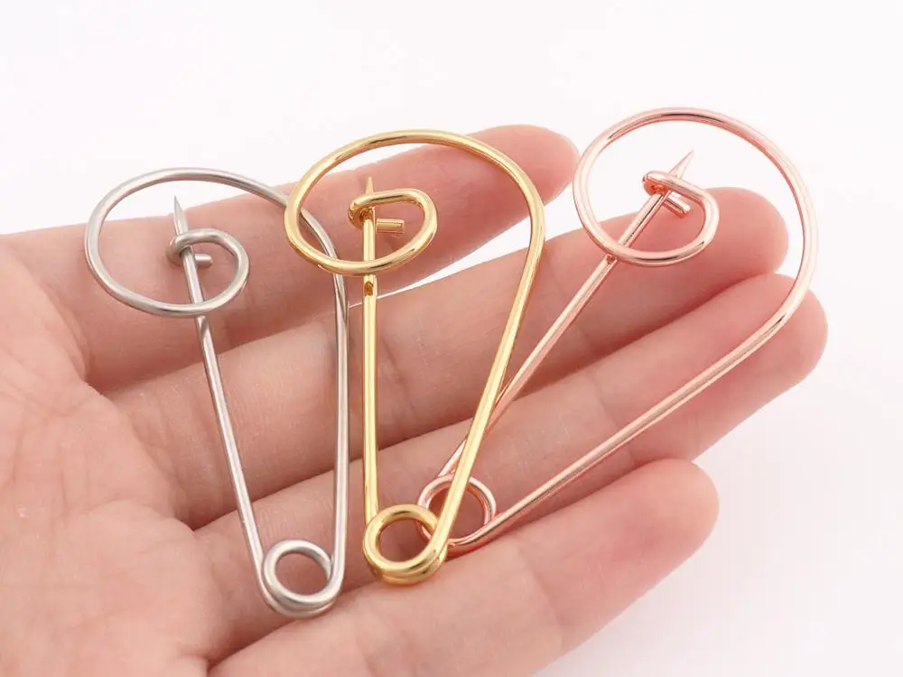 Rose gold Safety Pins 20pcs Knitting Shawl Pins DIY  Brooch Scarf Pins for Garment Blanket Pins Jewelry Crafts