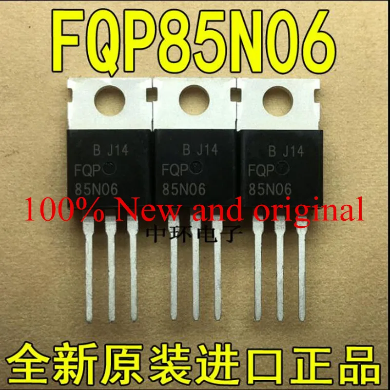 

100 шт./партия FQP85N06 85N06 MOSFET N-CH 60V 85A TO220 IC