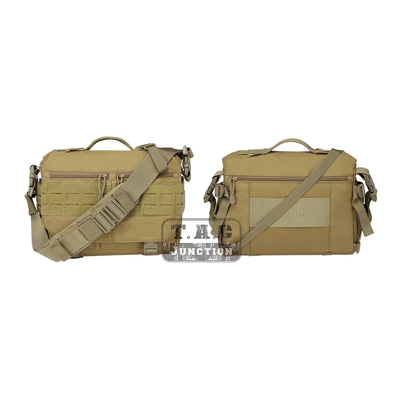 Tactical Rush Messenger Bag EDC Sling Pack MOLLE Shoulder Bag Laptop Camera Handbag For Outdoor Daily Tactical CB