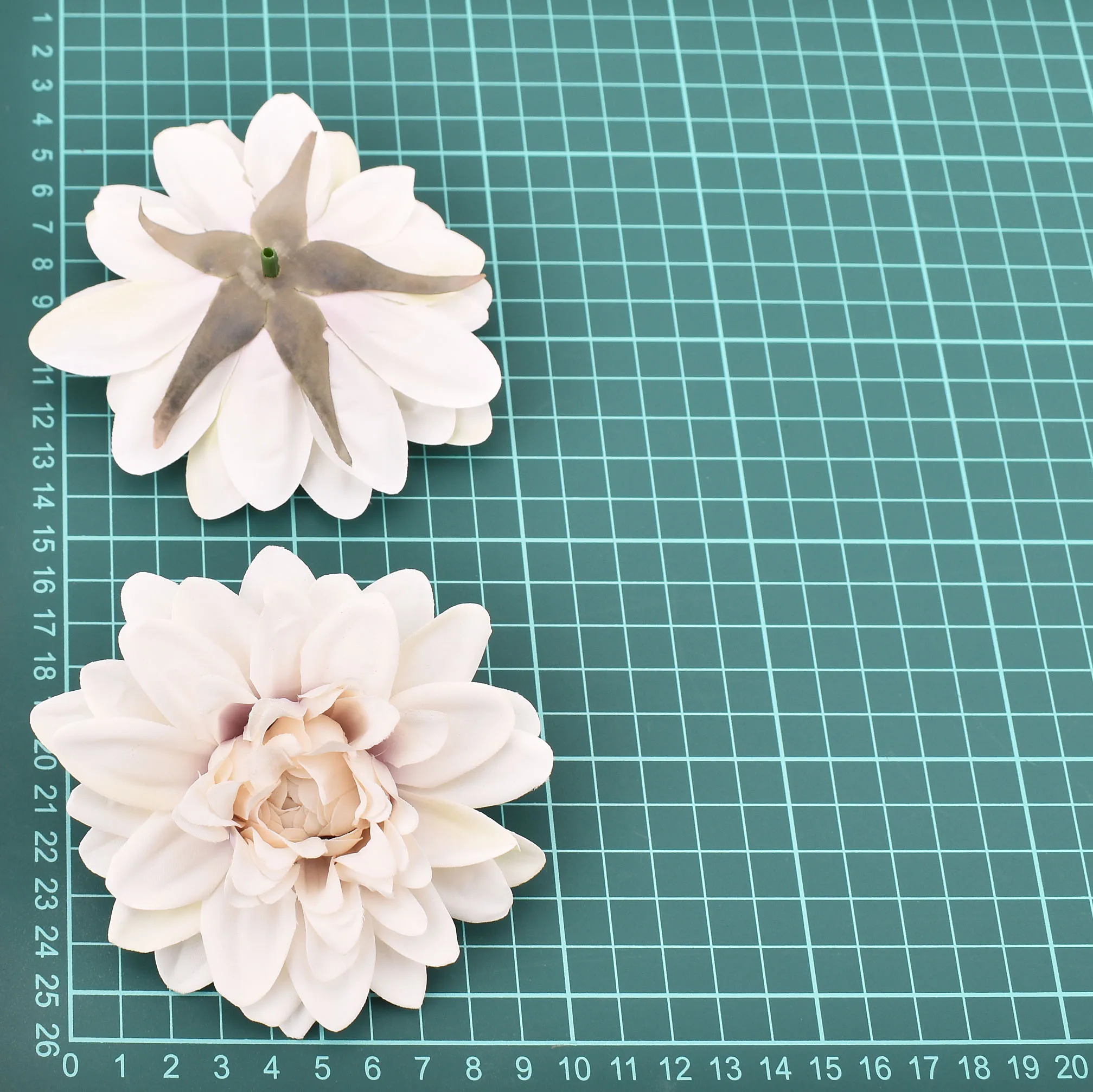 20 pz dalia seta artificiale fiori di alta qualità teste per la decorazione di nozze rosa ghirlanda fai da te Scrapbooking mestiere fiore finto