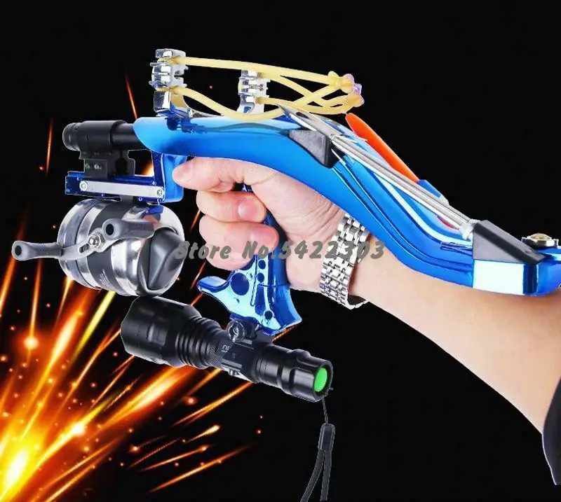 Outdoor Laser Slingshot Powerful Velocity Dart Shoting Fish Night Hunting Catch