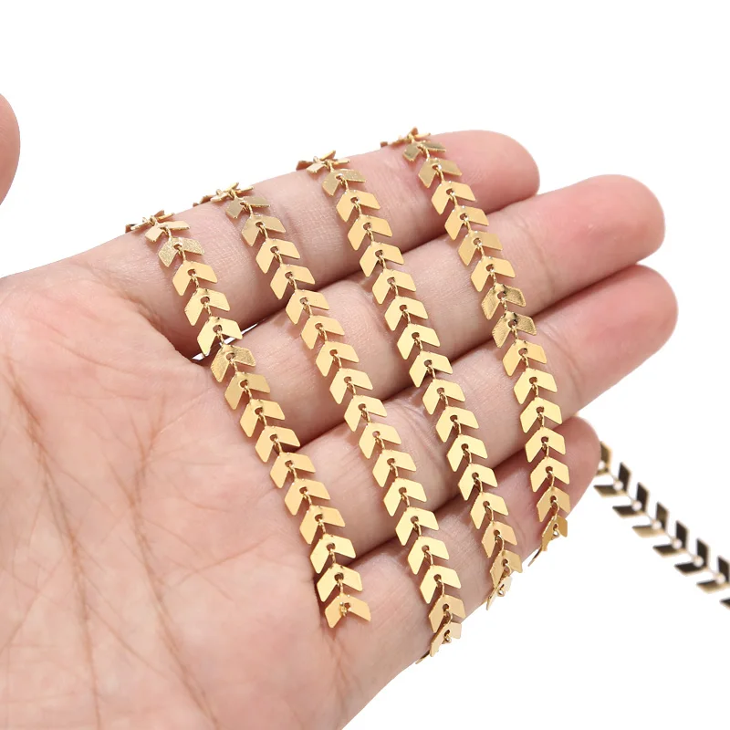 

2Meter 6mm Width Stainless Steel Link Chain Gold Chains DIY For Necklace Bracelet Anklet DIY Jewelry Making Supplies