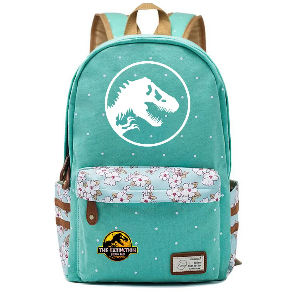 

Jurassic Park Dinosaur Boy Girl Kids School Book Bags Women Bagpack Teenagers Schoolbags Canvas Laptop Travel Backpack
