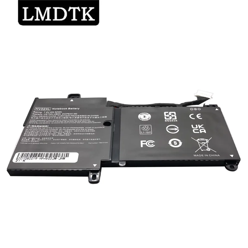 LMDTK New HV02XL Laptop Battery For  HP Pavilion X360 11-K000 11-K047TU TPN-W112 TPN-Q164 HSTNN-LB6P 796219-421 796355-005 7.6V