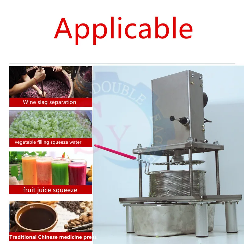 Machine à égoutter la pâte à l'ail en acier inoxydable, de qualité alimentaire, Machine chinoise d'essorage de chiche, presse à jus de fruits, presse à résidus d'huile