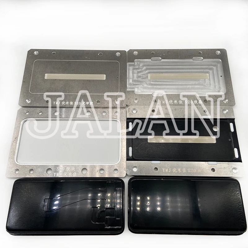 

YMJ laminating mold for Samsung S20 S20 PLUS LCD touch glass laminating mold unbent flex oca glue location rubber mold sets