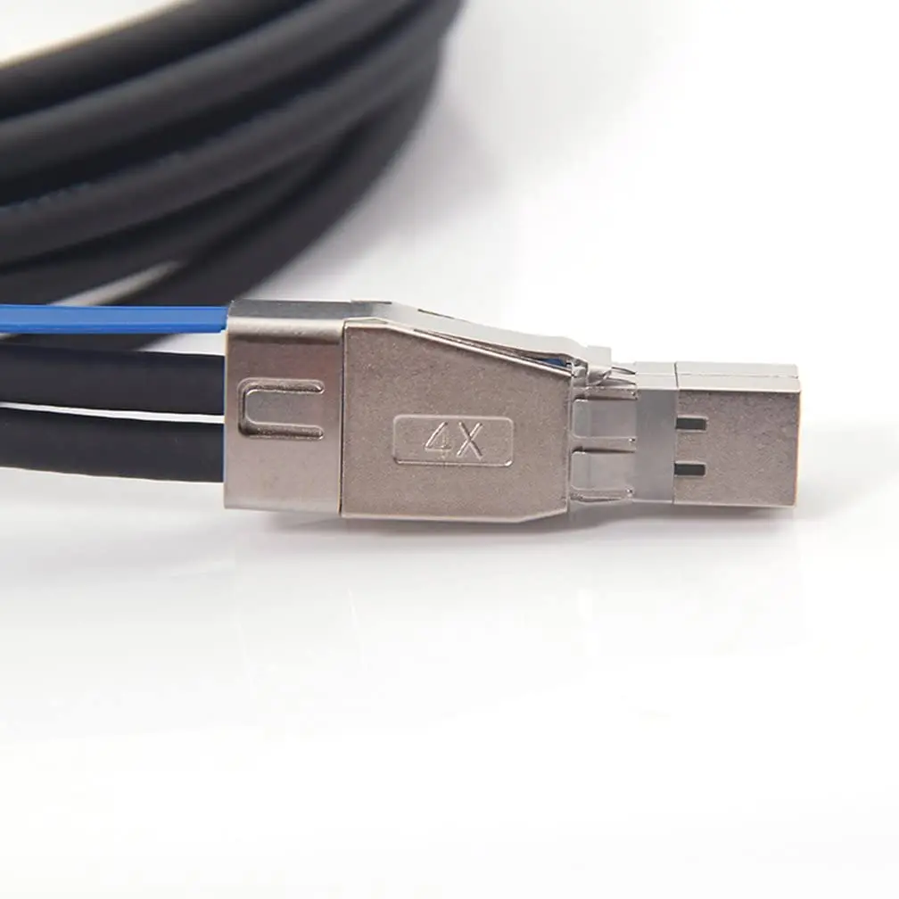 12G External Mini SAS HD SFF-8644 to SFF-8644 Cable, 2-m(6.6ft)