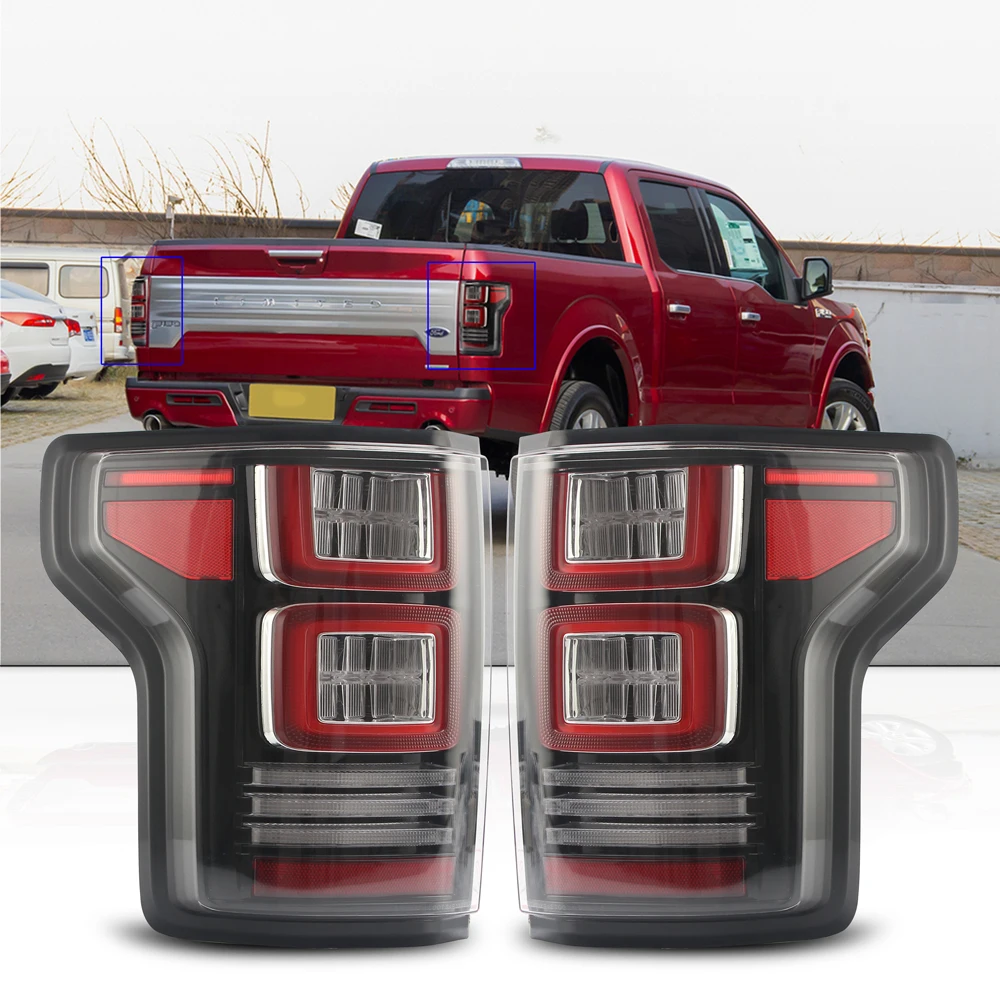 

For F150 2015-2018 2019 led tail Lamp USA Version with Red signal truck Full LED Tail Lamp