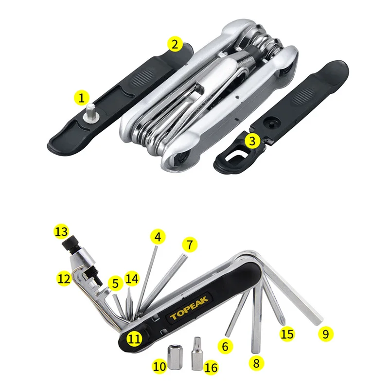 TOPEAK TT2536 TT2551 Bike Repairing Multi Tool Portable Bicycle Mini Tool Wrench Kits Bike Disassemble Kit Cycling Equipment