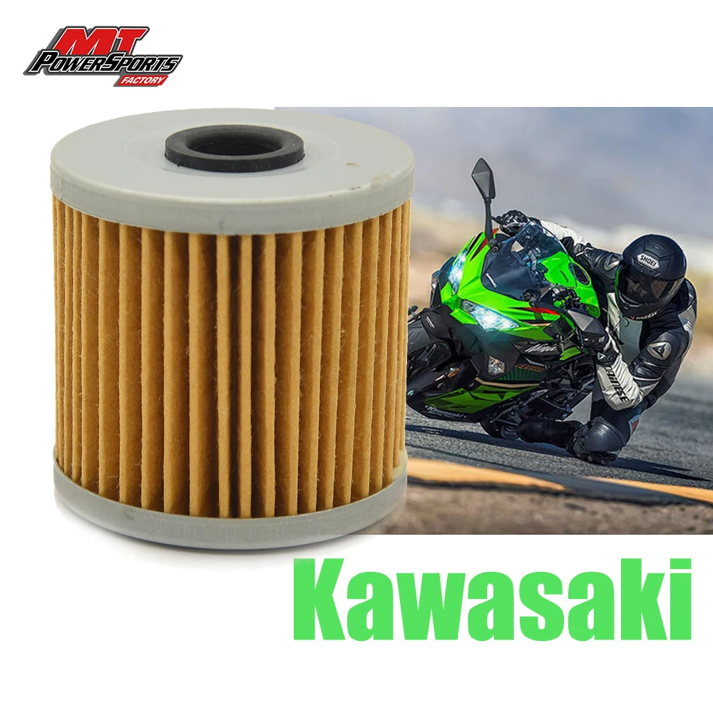 MT Kawasaki ATV KLT200 KLT250 KEF300 Motorcycle Oil Filter KL250 Z250 KLX650 KSF250 High Performance Fuel Filters For Kawasaki