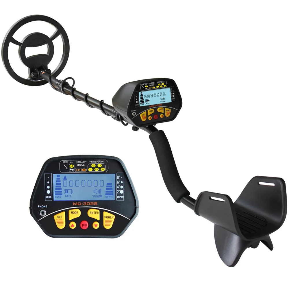 MD3028 Adjustable Metal Detector Underground Professional Gold Finder LCD Treasure Hunter Handheld Gold Digger Sensitivity