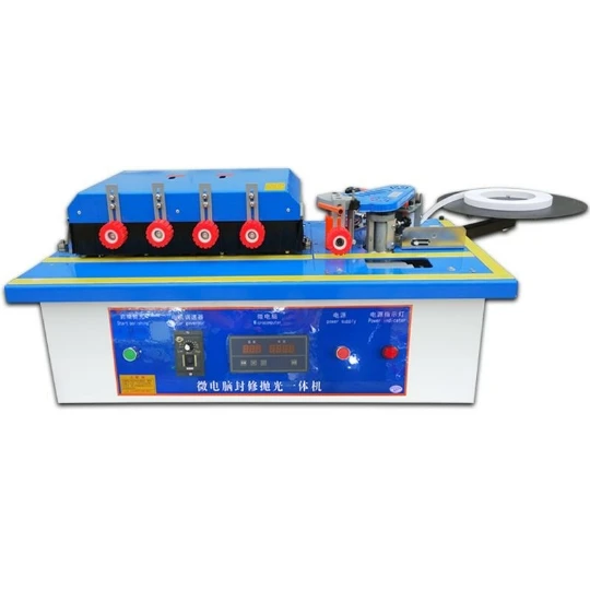 

Woodworking edge banding machine trimming, multi-function microcomputer, linear, curved + polished + widened + pneumatic aligner