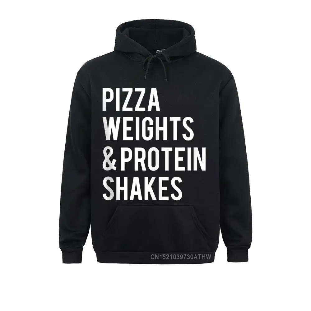 Gruppe Pizza Gewichte Protein Shakes lustige Workout Gym sagen Geschenk Frauen Männer Sweatshirts funky Winter Hoodies Sportswears