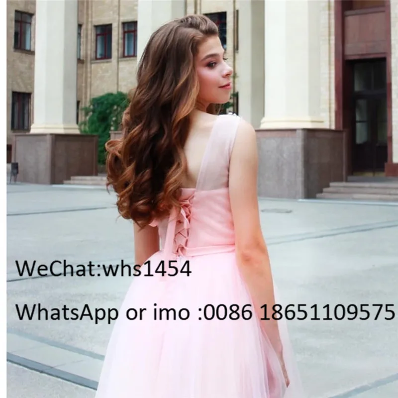 Mbcullyd Pink Tulle Prom Dresses Long 2023 Stunning Beading Formal Evening Dress For Women Sheer Scoop Neck Robe De Soiree