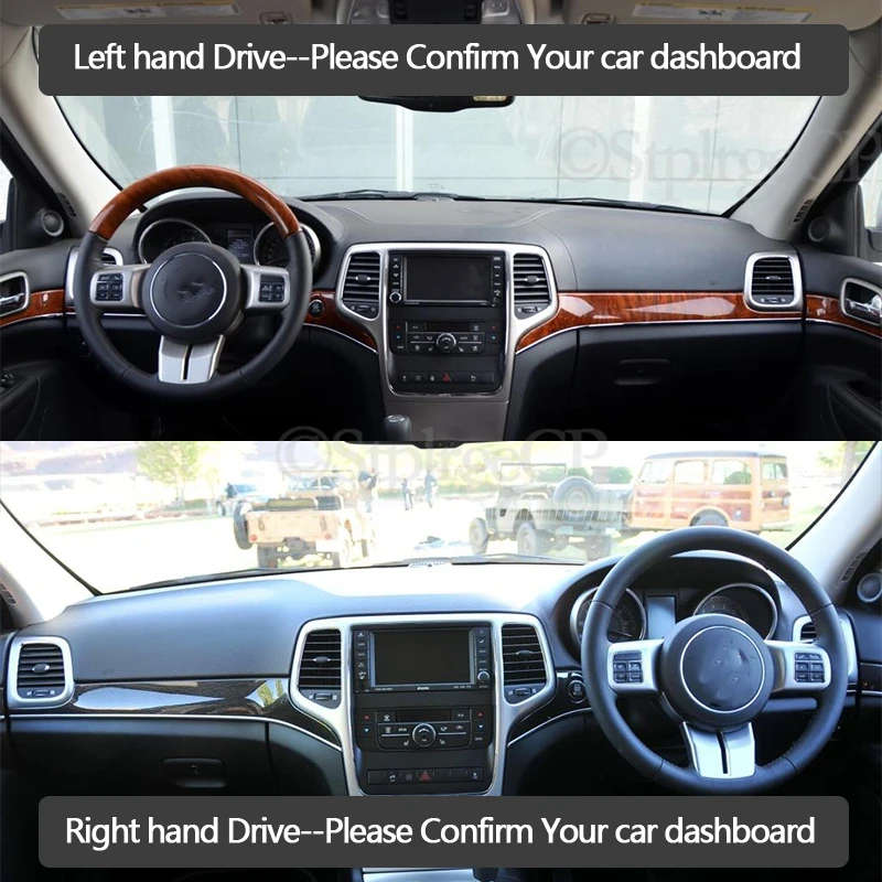 quality leather instrument panel protection pad and light-proof pad for Jeep Grand Cherokee WK2 2011-19 car styling accessories