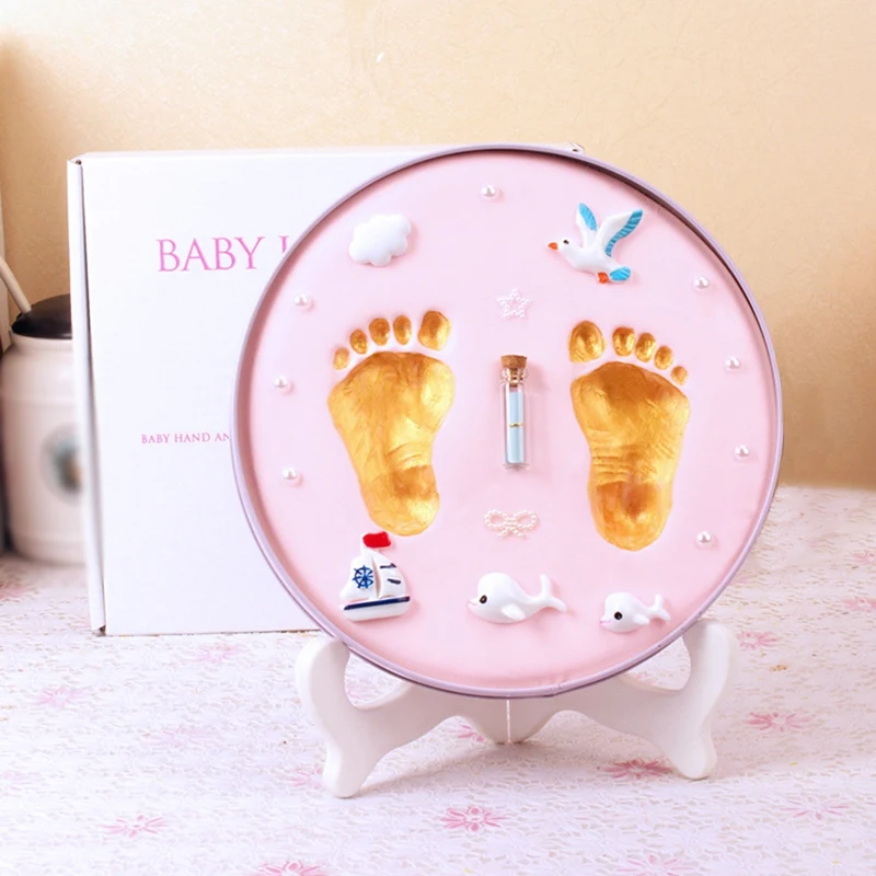 Baby Hand Print and Foot Print Mold Set, DIY Souvenirs, Hundred Days Gift