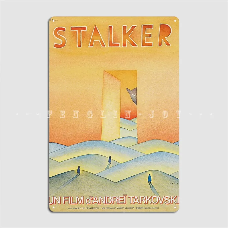 Stalker 1979 Andrei Tarkovsky Vintage Film Art Metal Plaque Poster Club Home Kitchen Decoration Wall Decor Tin Sign Poster