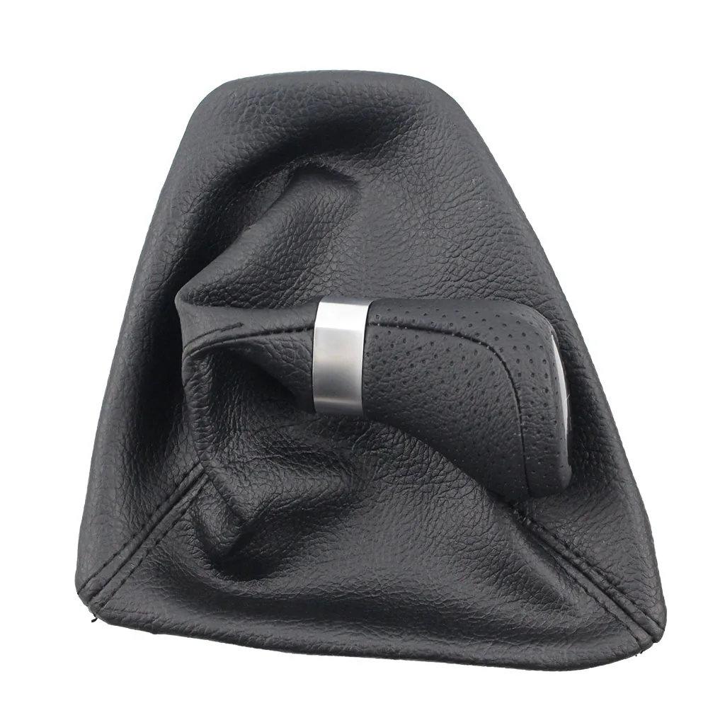 Auto-Schaltknauf, 5 Geschwindigkeiten, 6 Geschwindigkeiten, passend für BMW E90 E91 E92 LHD, manuelles Getriebe, Griffhebel, mit PU-Leder-Stiefel – Detail 4