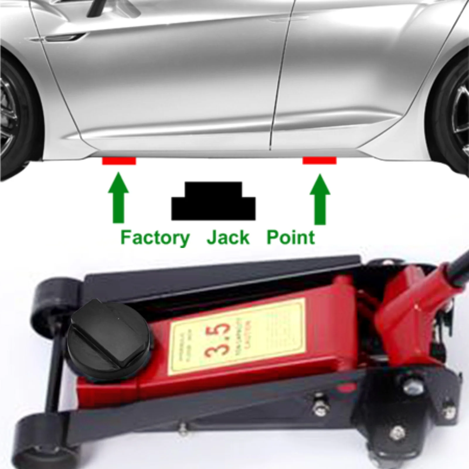 2x Rubber / Silica Gel Jack Pad Adapter For BMW 3 4 5 Series E36 E39 E46 E60 E90 E87 X3 X4 X5 E83 F25 E53 E70 F10 F20 F30 F31 i3