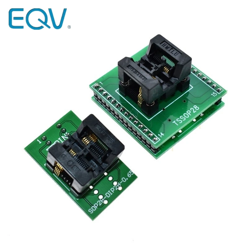 Adapter TSSOP8 do DIP28 TL866A TL866CS adapter programatora SSOP8 do DIP28 IC adapter gniazda testowego 0.65mm skok