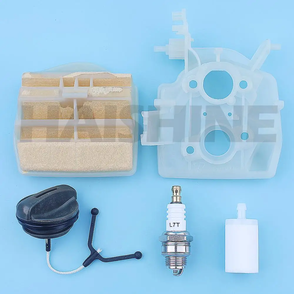 Air Filter Adaptor Maintenance Tune Up Kit For Husqvarna 445 450 E Rancher II Chainsaw Candle Gas Cap 544080803