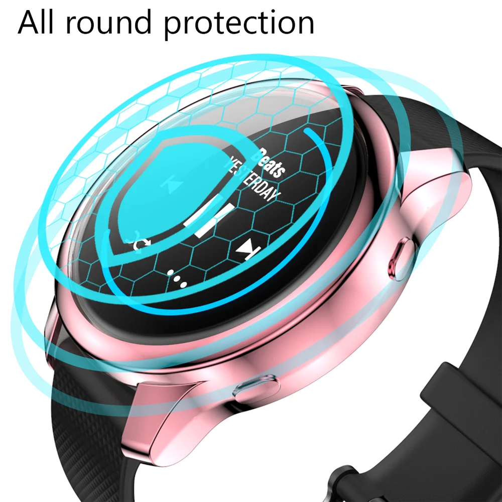 غطاء حماية كامل من مادة TPU لساعة Garmin Venu الذكية، إطار متين فائق النحافة، أغطية حماية ملحقات الساعة