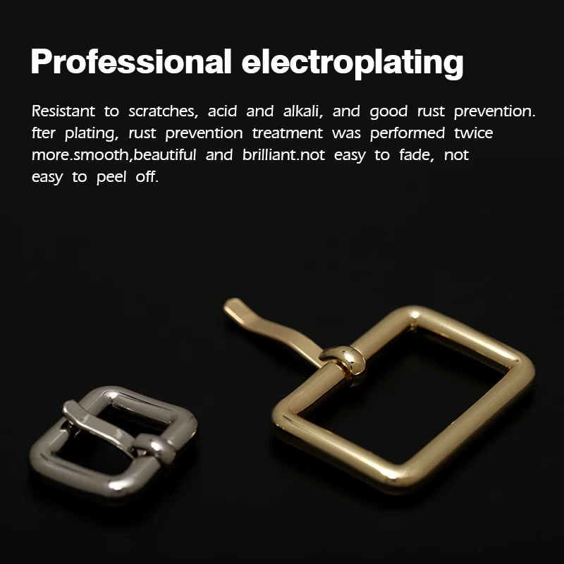 WUTA Thick Metal Heavy Duty Belt Buckle Strap Center Pin Style Heel Bar Rectangle Ring Leather Craft Repair DIY Handbag Backpack