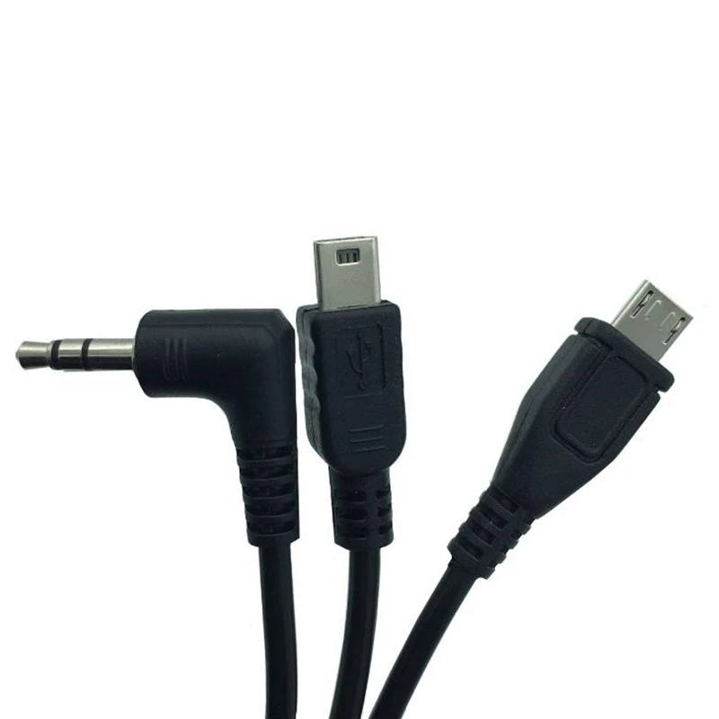 30cm Micro USB mini USB do gniazda 90 stopni 3.5mm złącze kabla audio 3.5 wtyczka słuchawek MP3 MP4 dźwięk telefonu kabel adapter