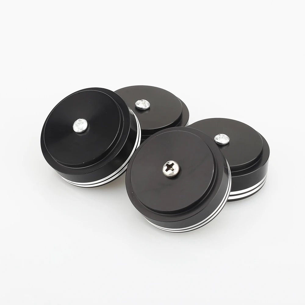 Audiocrast 4 39X17Mm Nhôm Khuếch Đại Âm Thanh Loa Chân Gai Đen/Bạc Nhẫn Máy Thảm Lót