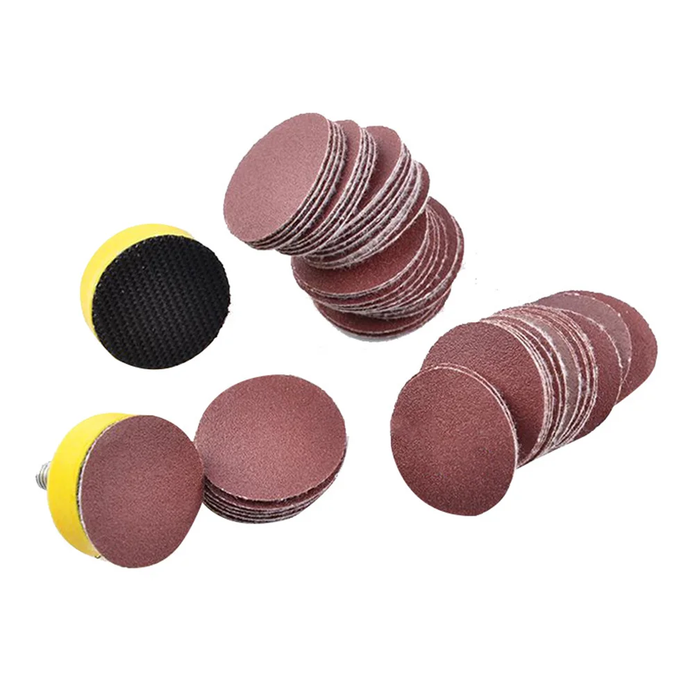 100 Chiếc 1 Inch 25Mm Dụng Cụ Đánh Bóng Chất Lượng Cao CHÀ NHÁM ĐĨA + 1 "Chất Mài Mòn Móc & Vòng Lặp Backer tấm + 1 Góc Vít Bộ