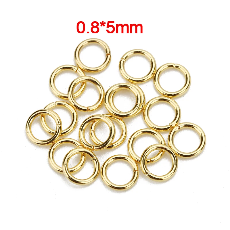 Louleur Hohe Qualität Edelstahl Offenen Jump Ring Runde Gold Farbe Split Ringe Für Diy Schmuck Machen Erkenntnisse Großhandel