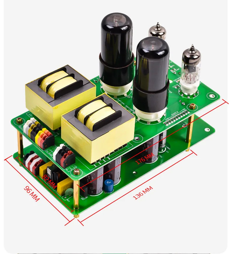 APPJ Single End 6J1 + 6P6P（6V6） Tube Amplifier Kit DIY Board Class A Power AMP Hifi Vintage Audio DIY 3W+3W