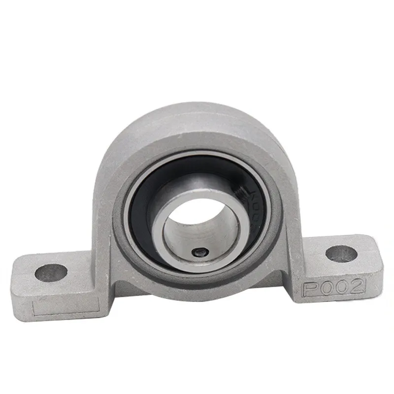 100pcs KP002 Zinc Alloy Bore Diameter 15mm P002 Ball Bearing Pillow Block Mounted Support Shaft Spherical Roller 3d parts