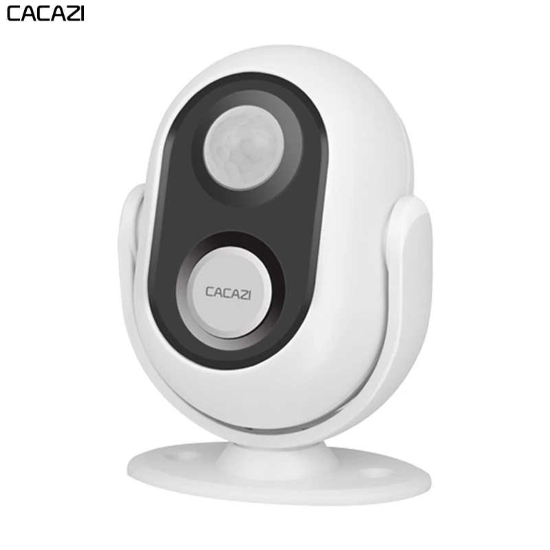 CACAZI Wireless Doorbell Welcome IR Infrared motion sensor For Home Shop Battery USB Powered Night Light Infrared Detector