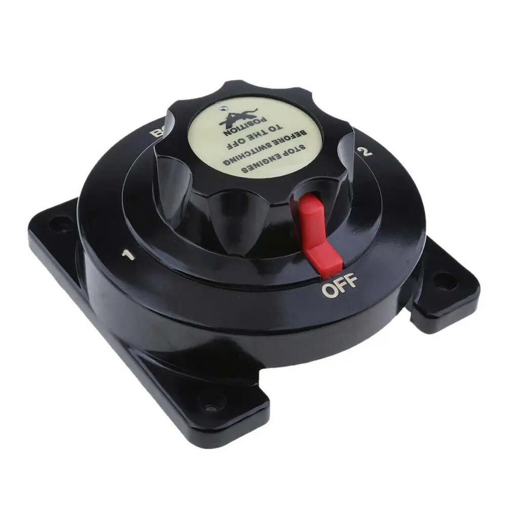 ISURE MARINE Heavy Duty Dual Battery Selector Switch 6-32V 300A Boat/RV/Caravan/Yacht