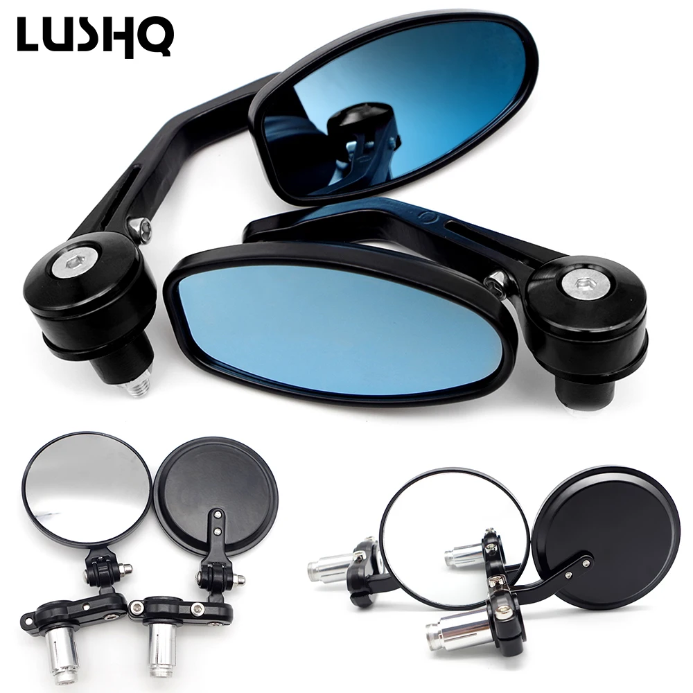 motorcycle mirror accessories 22mm handlebar end mirror for honda hornet 600 suzuki marauder 125 yamaha cygnus 125 suzuki sv 650