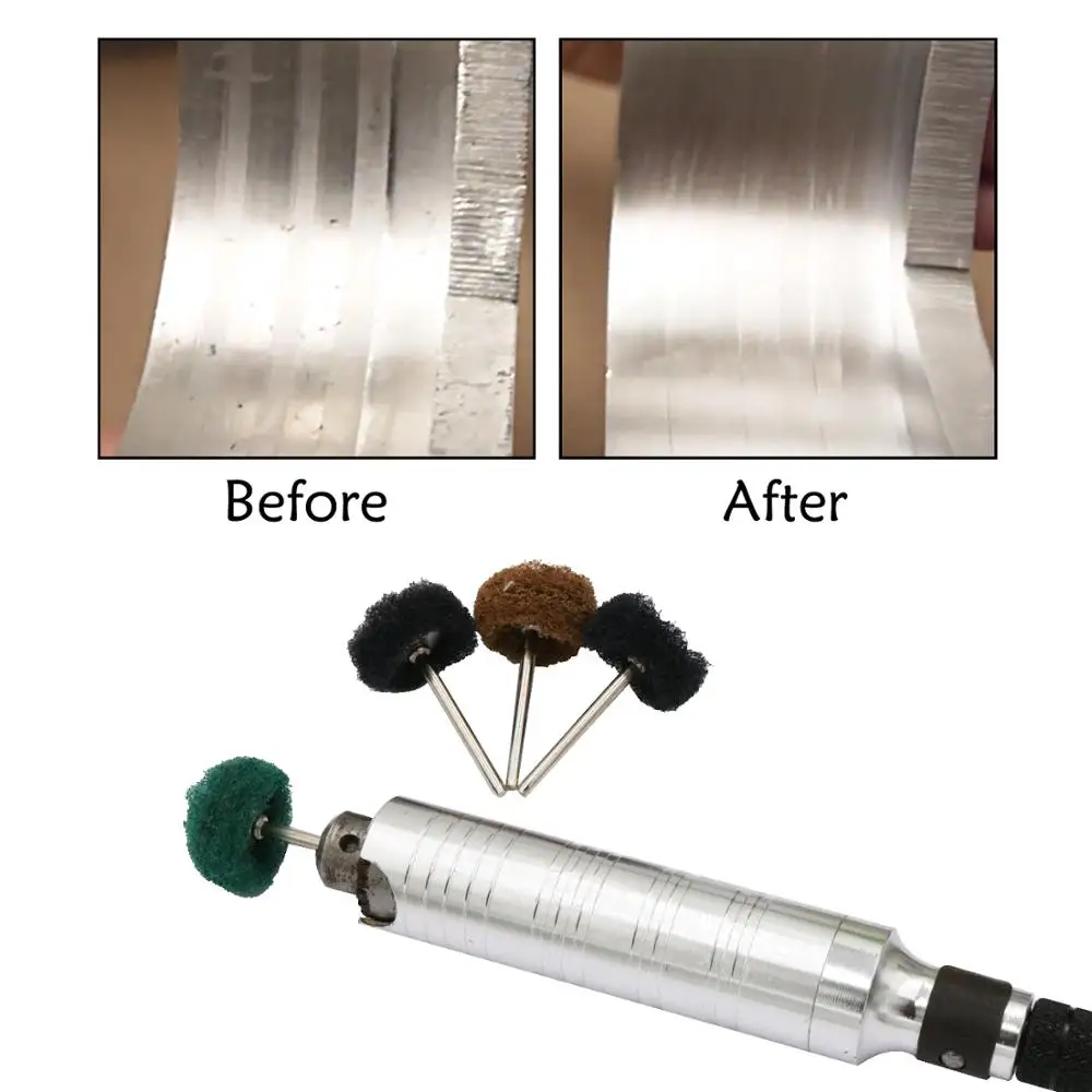 40Pcs 3mm Abrasive Wheel Buffing Polishing Wheel Set For Dremel Rotary Tool Grinding Accessories