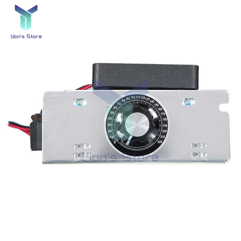 220V 4000W 20A AC Motor Speed Controller SCR Voltage Regulator Fan LED Light Temperature Speed Control Dimmer Switch Heat Sink