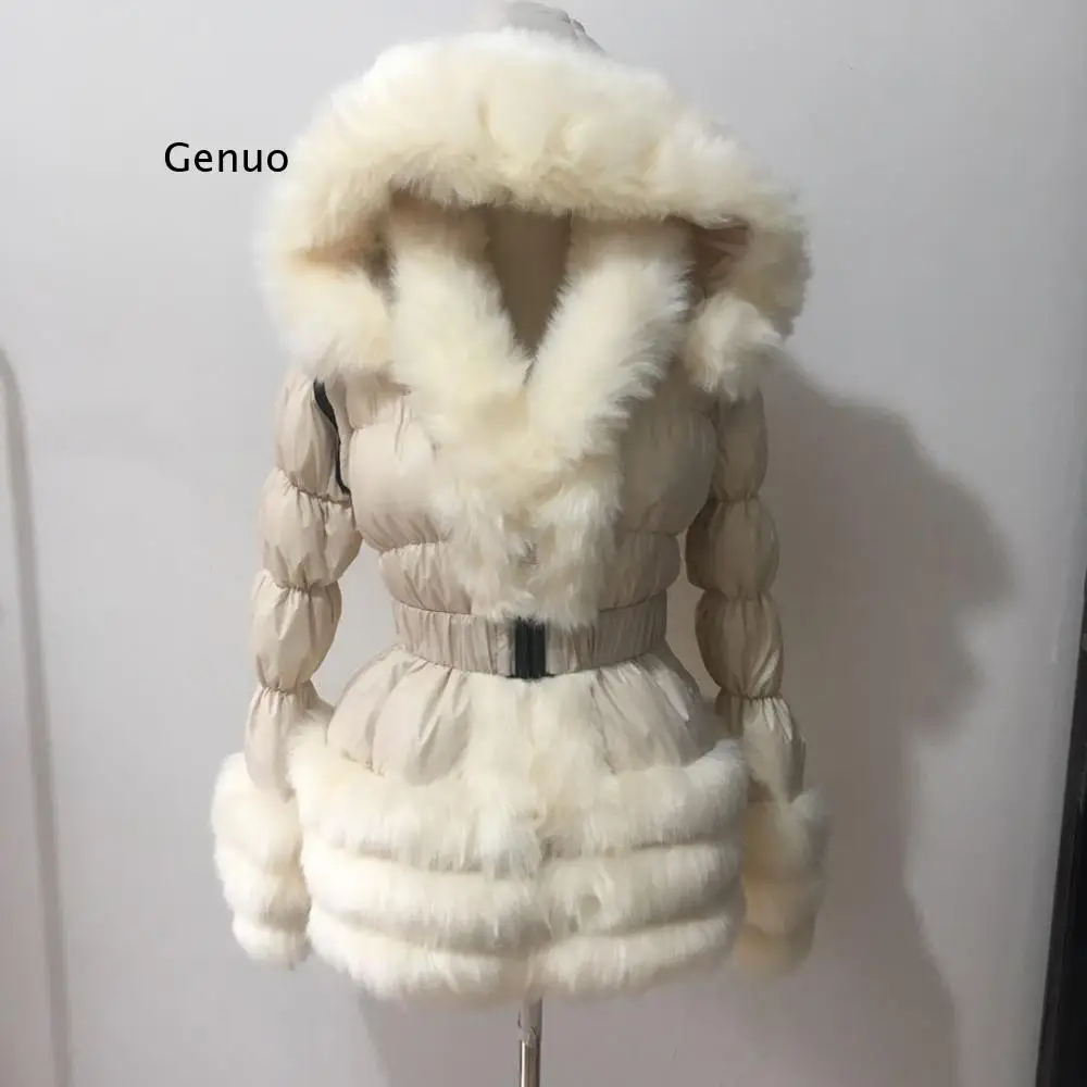 

Winter Child faux fur collar thicker warm natural duck down coats Gilrs 3rows fur down parkas fur hooded warm Down coat F2091c