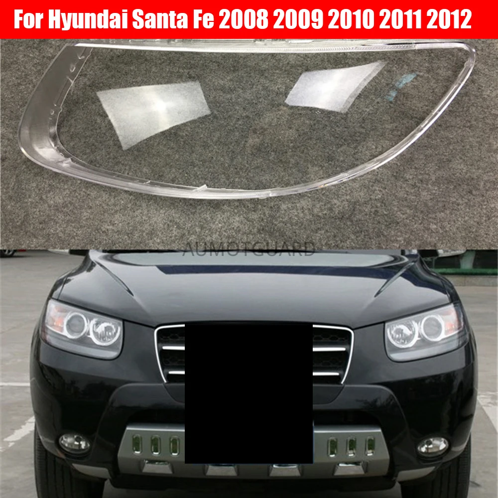 

Car Headlamp Lens For Hyundai Santa Fe 2008 2009 2010 2011 2012 Car Replacement Auto Shell Cover