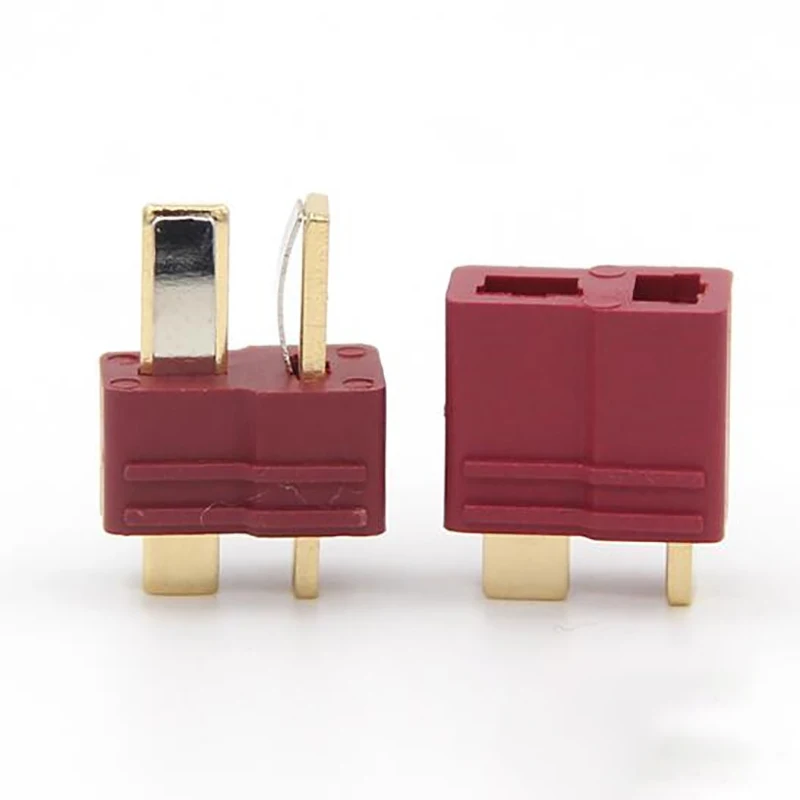 Amass 5 Paar männliche und weibliche Amass neue rutschfeste T-Stecker sind geeignet für RC ESC / Lithium-Polymer-Akku-Ersatzteile.